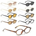 thumbnail image 4 of Fashion Small Frame Travel UV400 Protection Eyeglasses Oval Sunglasses Shades Small Round Sunglasses 1, 4 of 8