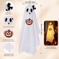 thumbnail image 5 of Halloween Decorations Ghost Hanging Decoration, 35.4 In Light Up or Unlit Ghost Ornament, Battery Operated Warm Light, Halloween Porch Yard Party Decor, 5 of 8