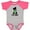 Baseball Heather and Hot Pink, variant on Inktastic 1st Birthday Cactus Cute Girls 1 Year Old Girls Baby Bodysuit