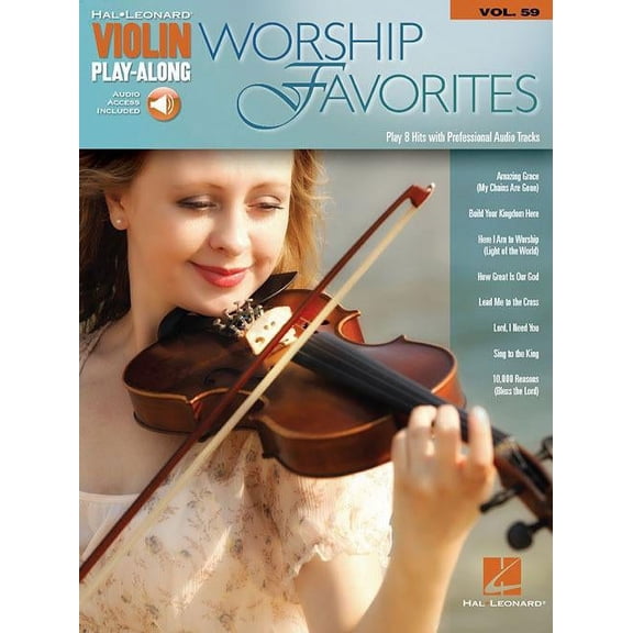 Hal Leonard Worship Favorites Violin Play-Along Volume 59 Book/Online Audio