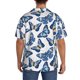 thumbnail image 3 of Fotbe Beautiful Butterflies Camisa Estampada de Manga Corta para Hombre, Casual de Verano, Estilo Playero, Sin Arrugas-XX-Large, 3 of 5