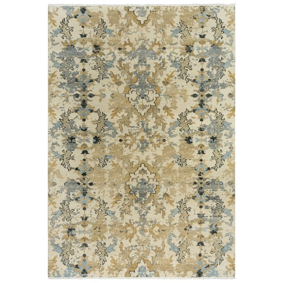 Gatney Rugs Roman Area Rug BMT955 Beige Faded Bulbs 8' x 10' Rectangle