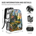 thumbnail image 4 of Sikiie Cozy Cottage Lakeside Sunset Clear Backpack, Transparent Bookbag for School for Women Men, Capacity Clear Bag for College, Travel, 4 of 7