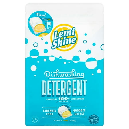 detergent lemi shine dishwashing gel combo powder oz ct