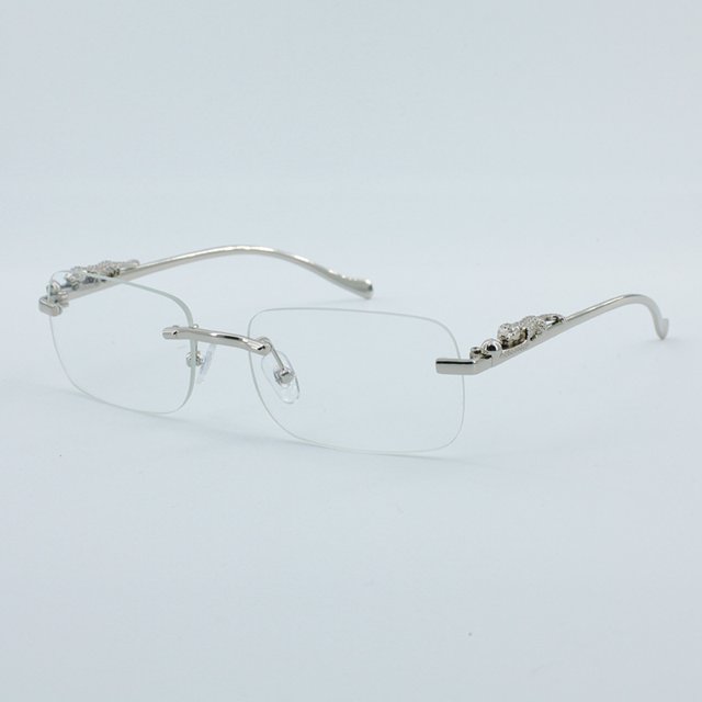 Gafas de sol cuadradas decorativas sin marco de color para hombres y mujeres, gafas de sol retro de metal