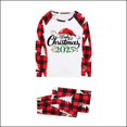 thumbnail image 3 of Odeerbi Christmas Pajamas for Family Holiday Long Sleeve Family Christmas Pajamas Matching Sets Dad Parent Child Outfit Printed Loungewear Two-Piece Sleepwear Xmas PJs Set White, 3 of 5