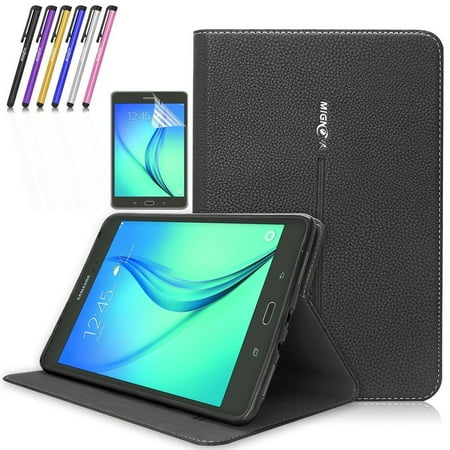 Galaxy Tab A 9.7 Case, Mignova Premium PU Leather Folio Case Smart Cover with Auto Sleep / Wake for Samsung Galaxy Tab A 9.7 Inch SM-T550 SM-P550 + Screen Protector Film and Stylus Pen