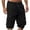 Black, variant on Loopsun Mens Shorts, Men Casual Fashion Solid Shorts with Multi-pocket Button Zipper Elastic Waist Cargo Pants Black