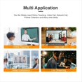 thumbnail image 3 of 1080P HD Webcam Camera USB Webcam Focus Night Vision Computer Microphone Video Camera PC Accessories,1 * camera 1 * data cable,White, 3 of 6