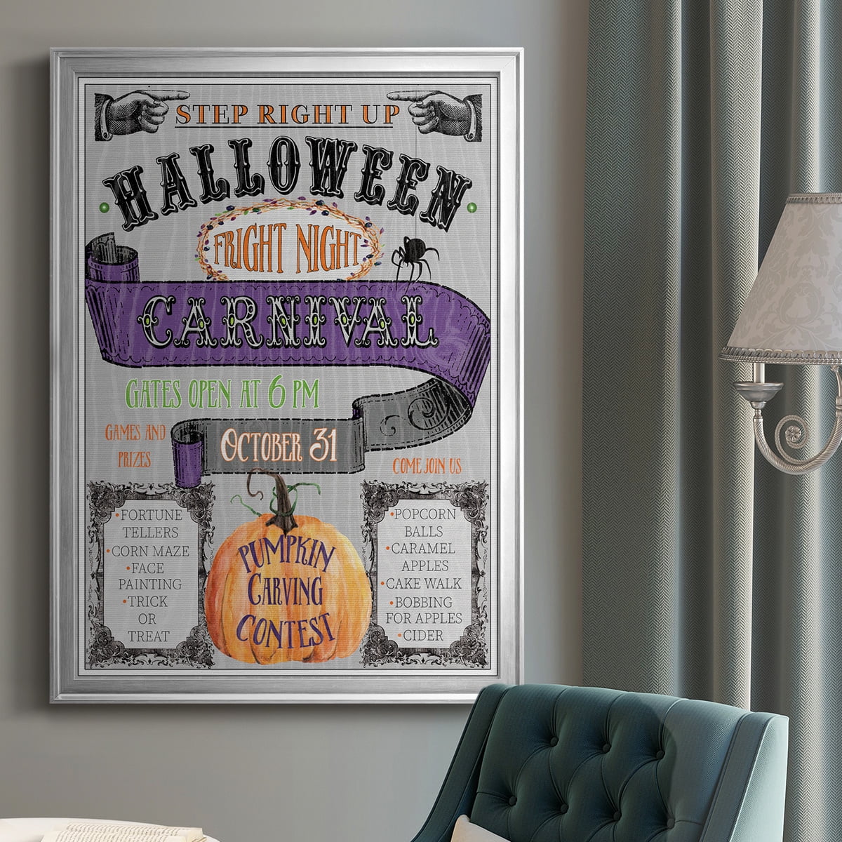 Carnival Sign Premium Classic Framed Print - Ready to Hang