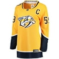thumbnail image 2 of Women's Fanatics Roman Josi Gold Nashville Predators Home Breakaway Player Jersey, 2 of 3