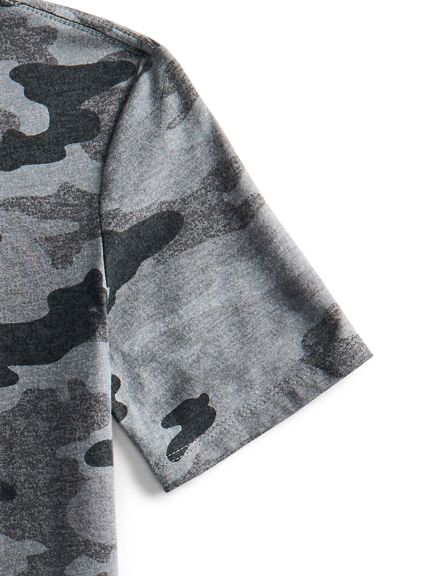 Wonder Nation Boys Print Tee with Short Sleeves, Sizes 4-18 & Husky