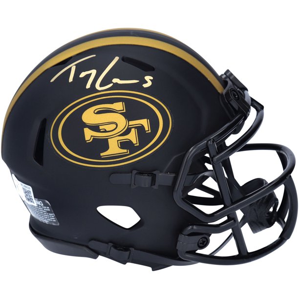 Trey Lance Signed 49ers Full-Size Camo Alternate Speed Helmet (Beckett Trey Lance Signed 49ers Full-Size Camo Alternate Speed Helmet (Beckett