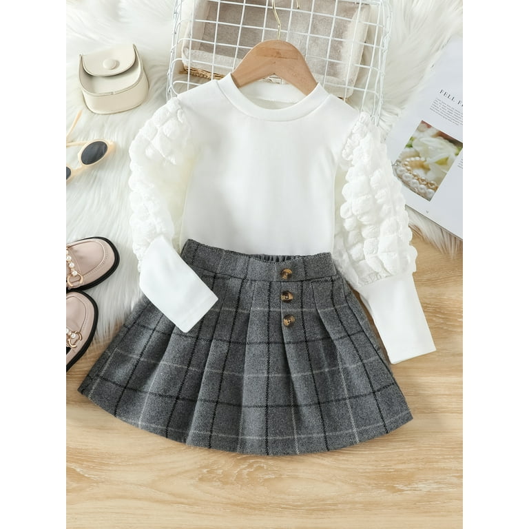 Pleated Skirt Outfits Plaid Mini Skirt 3t Wassery Little Girl Piece Skirt 