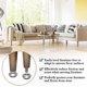 thumbnail image 5 of 8-Pack M8 Screw Adjustable Furniture Feet, Heavy Duty Leveling Legs for Stability, 5 of 5