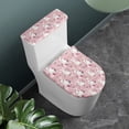 thumbnail image 2 of HELLHERO Rabbit Cherry Blossom Holiday Toilet Seat Cover Replacement 2 Pieces Durable Easter for Indoor Home, Stretch, 2 of 8