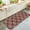 Red, variant on Red Slate Diamonds Washable Runner Rugs 2'x6', Abstract Vintage Minimalist Geometric Grid Washable Runner Rug Non-Slip Sturdy Edge Binding Carpet for Bedside Hallway Runner Kitchen Galley