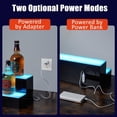 thumbnail image 4 of Kojooin LED Bar Shelf, Wall Mounted Acrylic Liquor Bottle Rack with App and Remote Control, Multicolour Lighting, 4 of 7