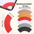 thumbnail image 2 of Uxcell 12 Pcs Marque-Pages en Cuir, Marque-Pages d'Angle Marque-Pages Mignons, 6 Couleurs Mélangées, 2 of 5