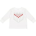 thumbnail image 3 of Inktastic Ten Pins for Bowling Boys or Girls Long Sleeve Toddler T-Shirt, 3 of 5