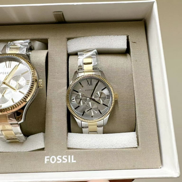 FOSSIL腕時計2セット Fossil BQ2737SET His and Hers Multifunction Two-Tone Stainless