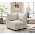 thumbnail image 3 of Meridian Furniture Jacob Cream Velvet Corner, 3 of 9