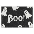 thumbnail image 2 of Halloween Spooky Cute Ghost Boo Pumpkin Placemats Set of 4 12x18in Inch Seasonal Fall Holiday Table Mat Washable Anti-Skid Outdoor Indoor Table Mats for Party Kitchen Dining Decoration, 2 of 5