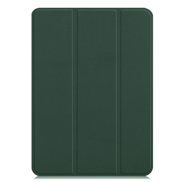 PANDACO Forest Green Leather Folio Case with Smart Cover for iPad Pro 12.9-inch (2018-2021)