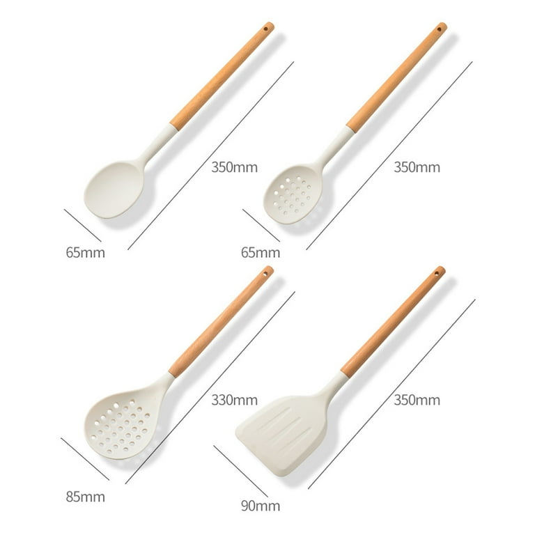 Kitchen Utensils Nylon Slotted Turner Spoon with Hanging Hole