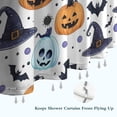 thumbnail image 6 of Colorful Pumpkin Halloween Pattern Shower Curtain 72"x84" ,Bathroom Decorative Shower Curtains Set with 12 Hooks,Modern Waterproof Washable Shower Curtain, 6 of 6