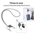 thumbnail image 2 of ID Carte Cordon Sangle Bling Paillettes Rétractable Collier Badge Bobine Sangle de Cou, 2 of 9