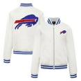 thumbnail image 2 of Women's Cuce White Buffalo Bills Vegan Leather Full-Zip Jacket, 2 of 2