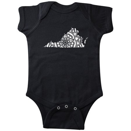 

Inktastic Virginia Silhouette Mandala Gift Baby Boy or Baby Girl Bodysuit