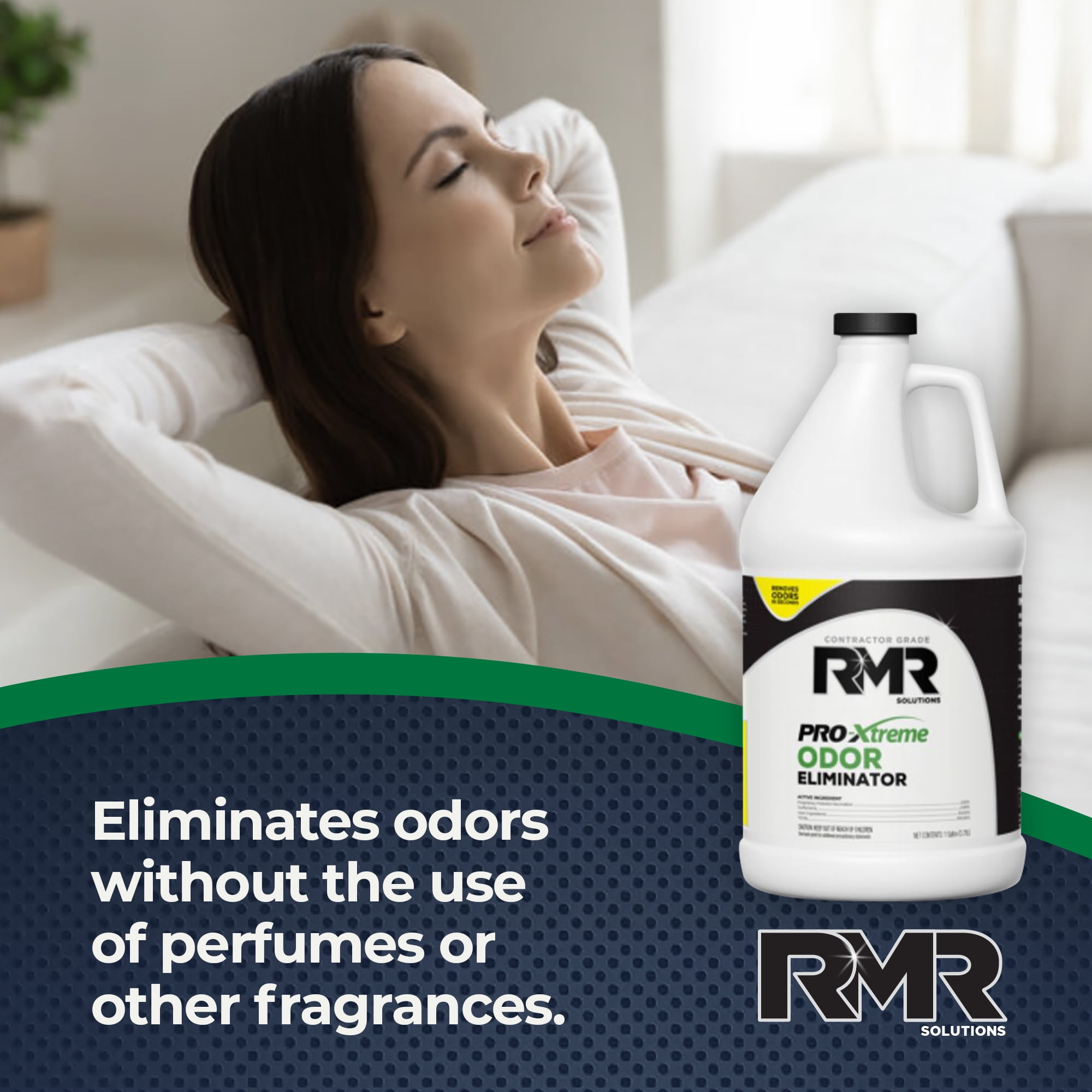 RMR Pro-Xtreme Odor Eliminator, Organic Deodorizer, Unscented, 1 Gallon