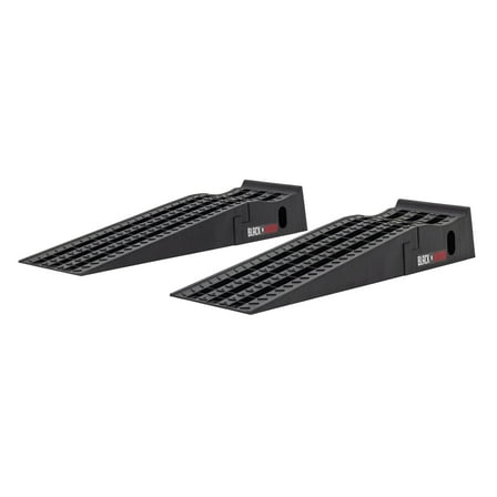 Black Widow Service Ramp and Car Lift - 13,000 lb. GVW per Pair Capacity - Detachable Removable Poly Ramps Lift Vehicle 6.5in H for Maintenance or Oil Changes