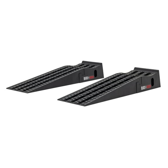 Black Widow Service Ramp and Car Lift - 13,000 lb. GVW per Pair Capacity - Detachable Removable Poly Ramps Lift Vehicle 6.5in H for Maintenance or Oil Changes