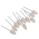 thumbnail image 1 of 10 piezas 3 mm vástago lana fieltro cabeza pulido punto pulido herramienta tampones para amoladora herramientas rotativas 10mm Jinwen Punto de fieltro montado, 1 of 8