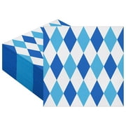 Kochorie 100 Pieces PriNst Oktoberfest Paper Disposable Party 13" x 13" Unfolded Tableware Napkin for Munich Oktoberfest Party Supplies Tents Table Decoration German Beer Festival Supplies