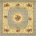 thumbnail image 1 of Unique Loom Versailles Medallion Motif Rug 4' x 4' Square Slate Blue/Ivory, 1 of 1
