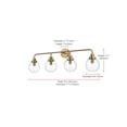thumbnail image 3 of Living District Hanson 37 inch Wall Sconce in Satin Gold, 3 of 8