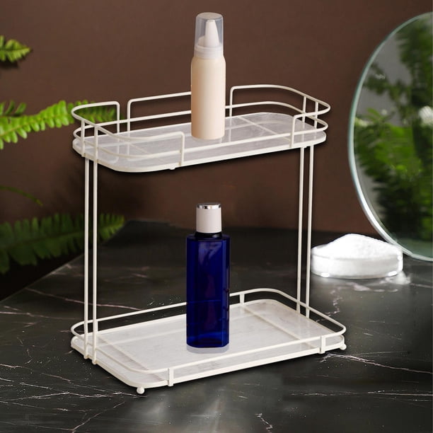 Estante de Almacenamiento de Cocina de Encimera de 2 Niveles, Estante de Especias, Tableros de Almacenamiento, Bandeja de Tocador de Pie, Organizador , de Soledad estante de almacenamiento de cocina
