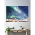 thumbnail image 2 of Longyearbyen Aurora Poster Wall Art, Modern Wall Decor, 16x24 UNFRAMED, 2 of 3