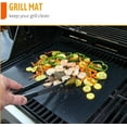 thumbnail image 6 of GoXteam Grill Mats for Outdoor Grill Set of 5, Nonstick Reusable Barbecue Matt Pad for BBQ Grilling Cooking (Black 5pcs), 6 of 7