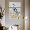 thumbnail image 3 of Elephant Stock Blue Heron Ii Wall Art - Vertical Multi Panel Canvas - Living Room Wall Decor - Animal Multi Panel - Gray And Beige Decor By Nan - 42" x 65", 3 of 8