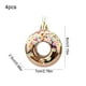 thumbnail image 3 of Adornos navideños, adornos navideños, regalos navideños, decoración navideña, adorno de estrella de plástico para árbol de Navidad, decoración colgante para árbol de Navidad, donut, caramelo, bagel, d, 3 of 5