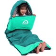 thumbnail image 3 of - Saco de dormir 3 estaciones (verano, primavera, otoño) Clima cálido y frío - Ligero, impermeable para uso en interiores y exteriores para niños, adolescentes y adultos para caminatas, mochileros y campamentosEmeraldSingle esquí esquí Gafas de esquí, 3 of 5