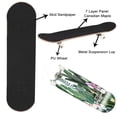 thumbnail image 2 of Skateboards for Beginners tropical leaves flowers drawn by watercolor Seamless tropical 31"x8" Maple Double Kick Concave Boards Complete Skateboards Outdoor for Adults family friends Gifts, 2 of 5