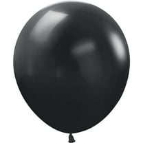 18 inch Sempertex Deluxe Black Latex Balloons (24 Pack) - Party Supplies Decorations
