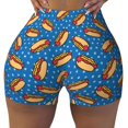 thumbnail image 2 of Fotbe Hot Dog 1 Shorts Sin Costuras – Shorts Deportivos de Cintura Alta para Mujer, Elásticos para Gimnasio, Yoga, Running o Ciclismo-XX-Large, 2 of 8