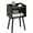 Black, variant on Mid Century Modern Nightstand for Small Spaces, Small Side Table with Storage Shelf, Wood End Table Night Stand, Vintage End Tables Living Room, Minimalist Side Tables for Bedroom Dorm Office